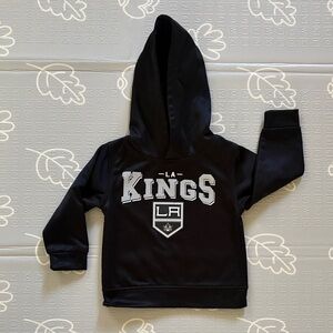 NHL LA Kings Black Kids Hoodie with White Logo Size 2T